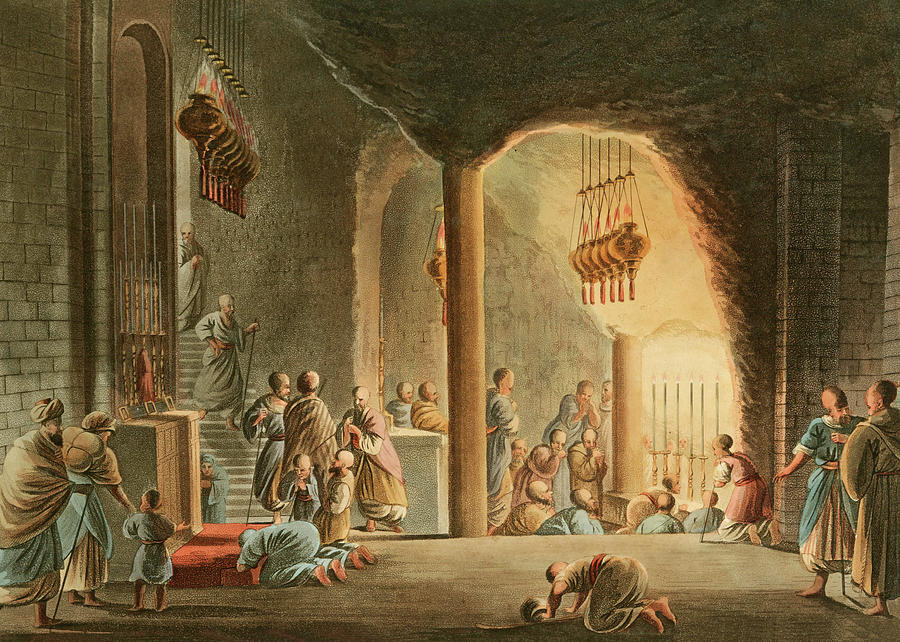 Subterranean Church of Bethlehem 1803 Photograph by Munir Alawi