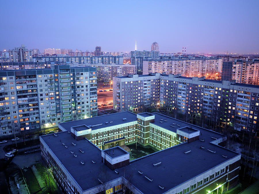 Suburbs At Dusk Photograph by Amos Chapple