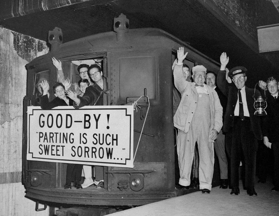 Subway Car, Lo-v, Preparing To Leave Photograph by New York Daily News Archive