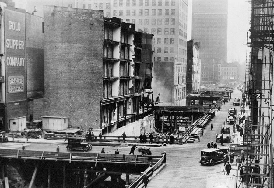 Subway Construction Site On Church And Photograph by New York Daily News Archive