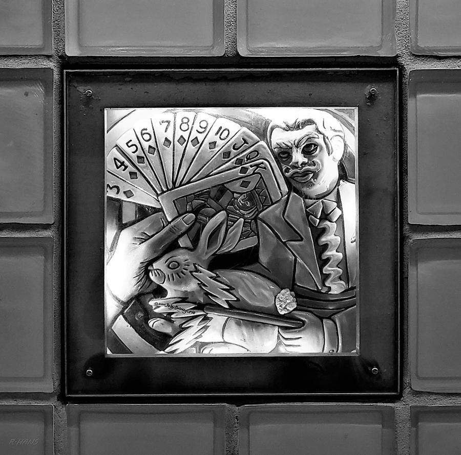 SUBWAY MAGICIAN in BLACK AND WHITE Photograph by Rob Hans