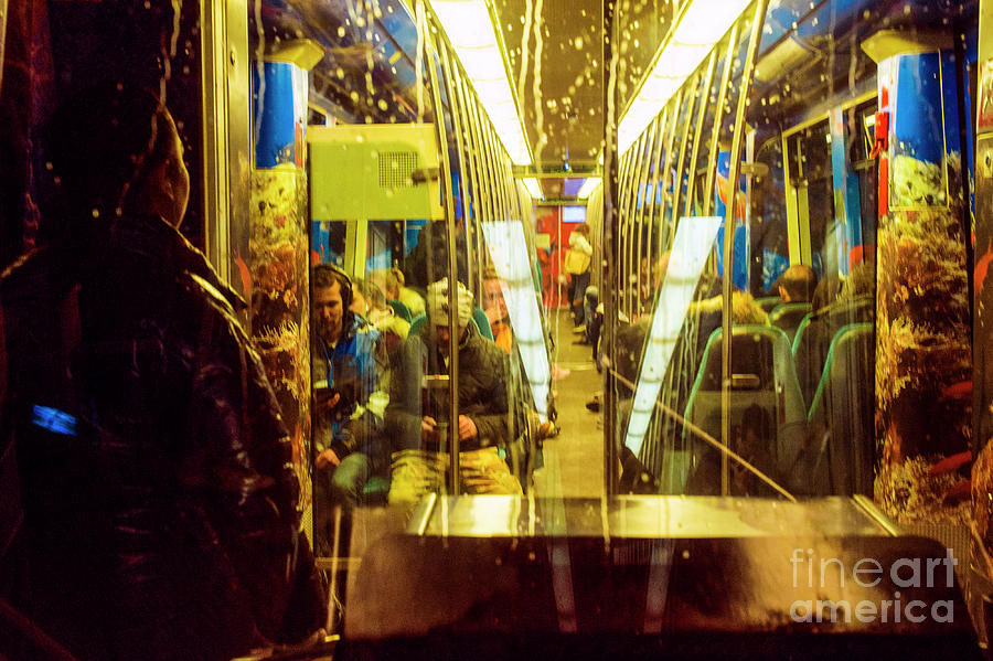 Subway Train Interior and Passengers by Guido Koppes Subway Train Interior and Passengers by Guido Koppes
