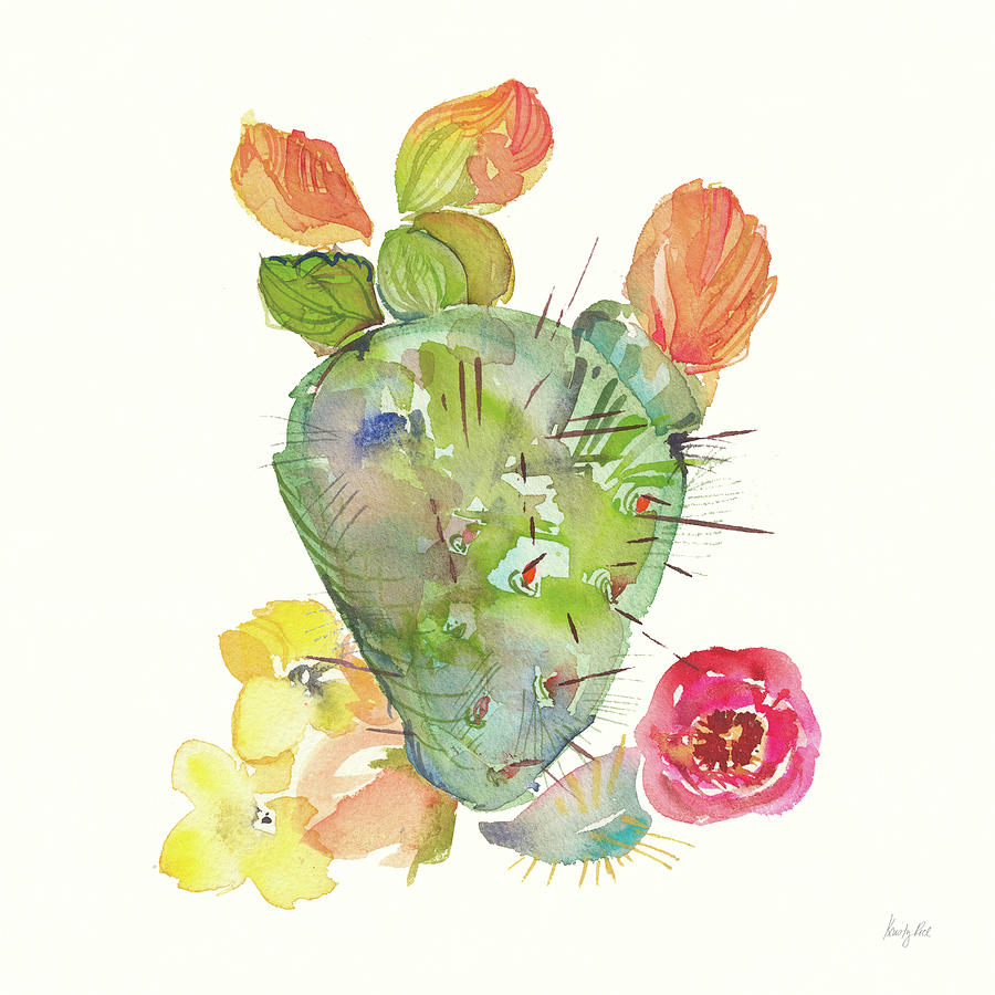 Flower Painting - Succulent Desert IIi by Kristy Rice