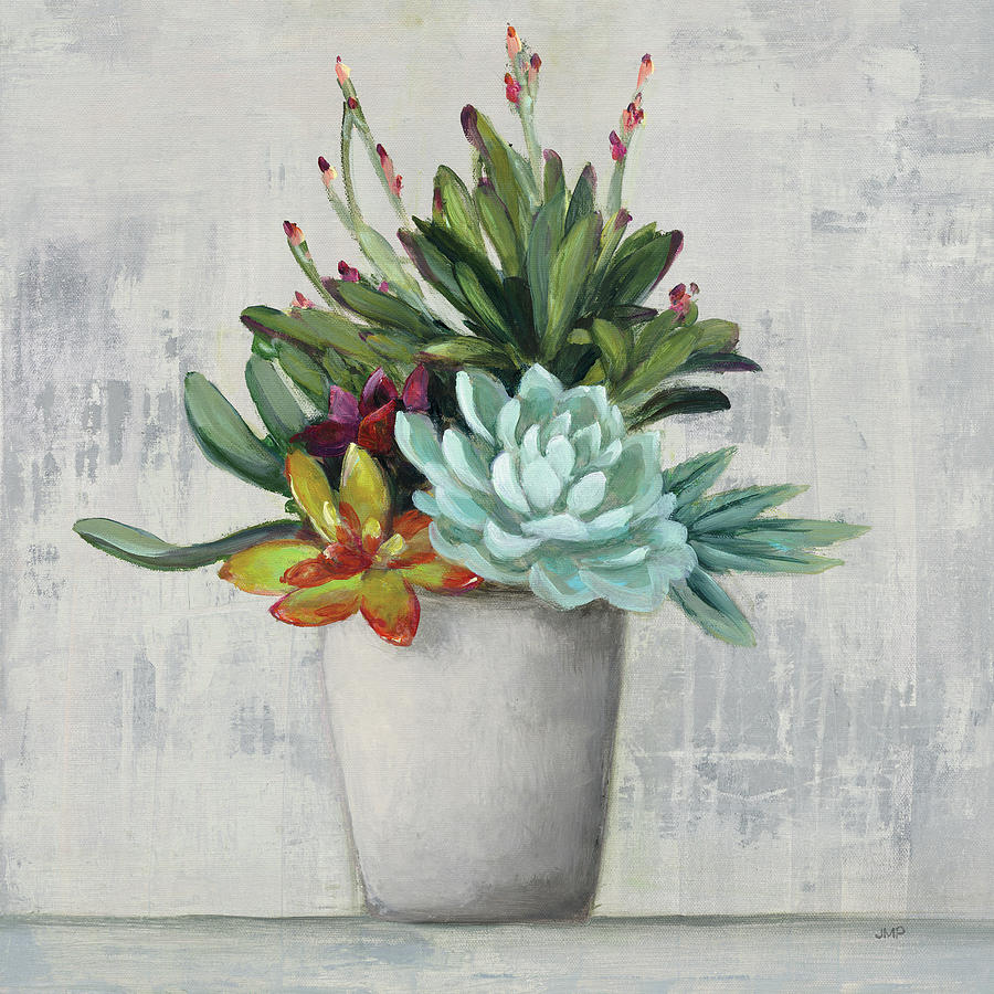 Succulent Still Life I Painting by Julia Purinton - Fine Art America