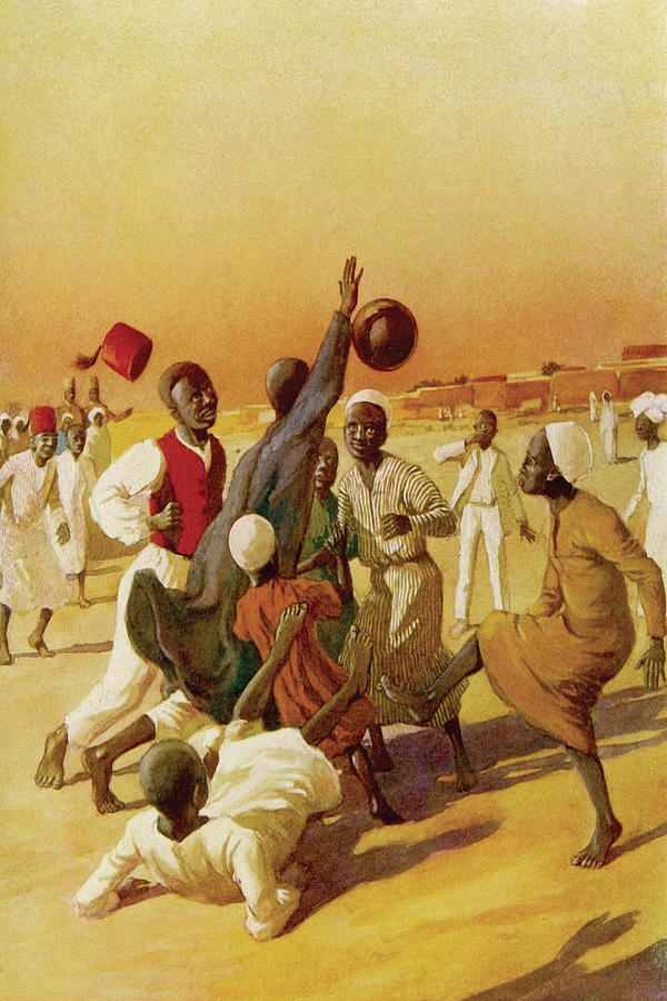 Sudanese Football Painting by Unknown Sudanese Football Painting by Unknown