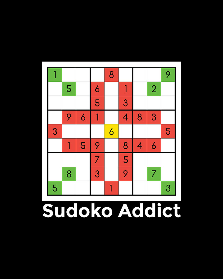 Sudoko design Gift for Fans of the Japanese Puzzle Game Digital Art by