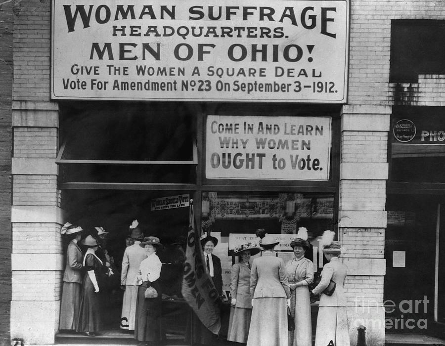 Suffragette Headquarters In Cleveland Photograph by Bettmann