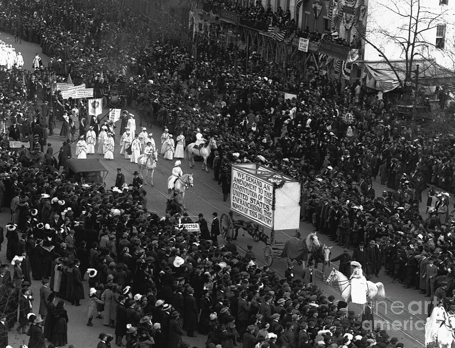 Suffragette Parade In Washington, D.c Photograph by Bettmann