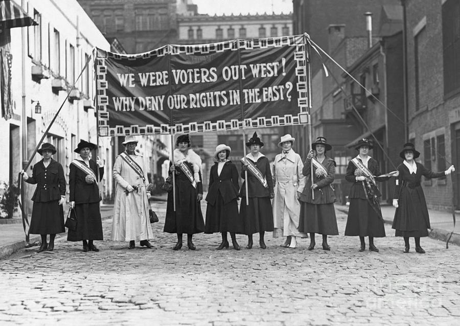 Suffragette Protest In Greenwich Village Photograph by Bettmann