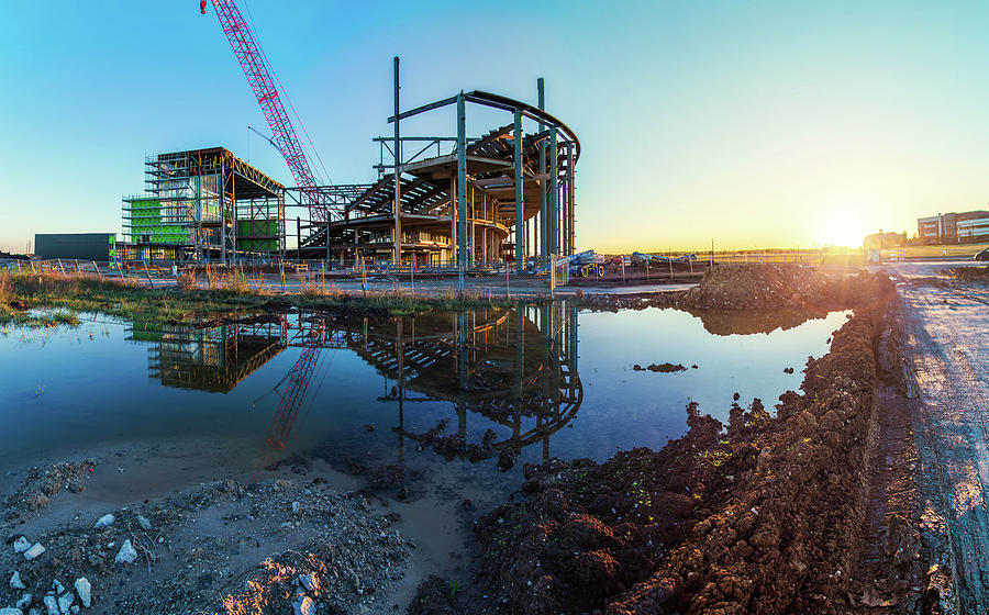 Sugar Land Smart Financial Center Construction Another Day Photograph by Micah Goff | Fine Art
