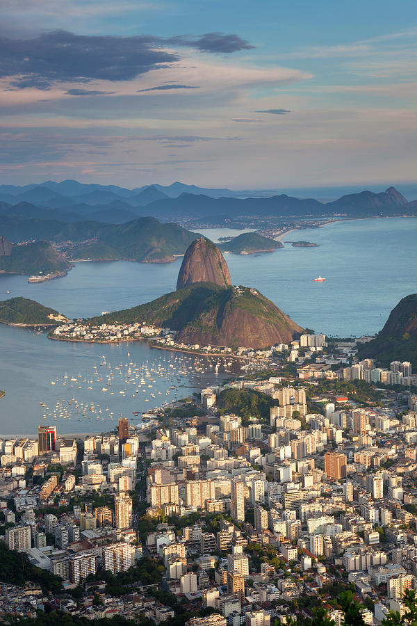 Sugarloaf Mountain In Guanabara Bay Photograph by Peter Adams