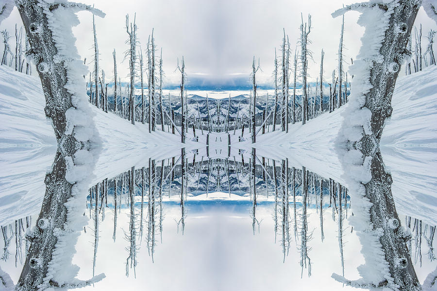 Sugarloaf Peak Reflection Digital Art