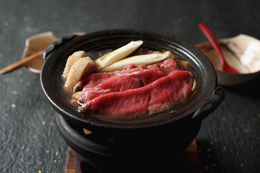 Sukiyaki one-pot Dish From Japan Photograph by Yuichi Nishihata ...