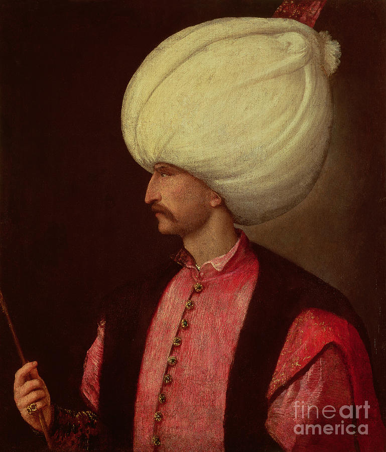 Suleiman The Magnificent, Sultan Of Turkey Painting by Italian School