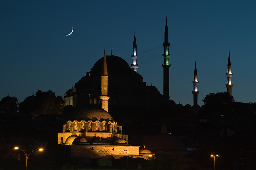 suleymaniye mosque night