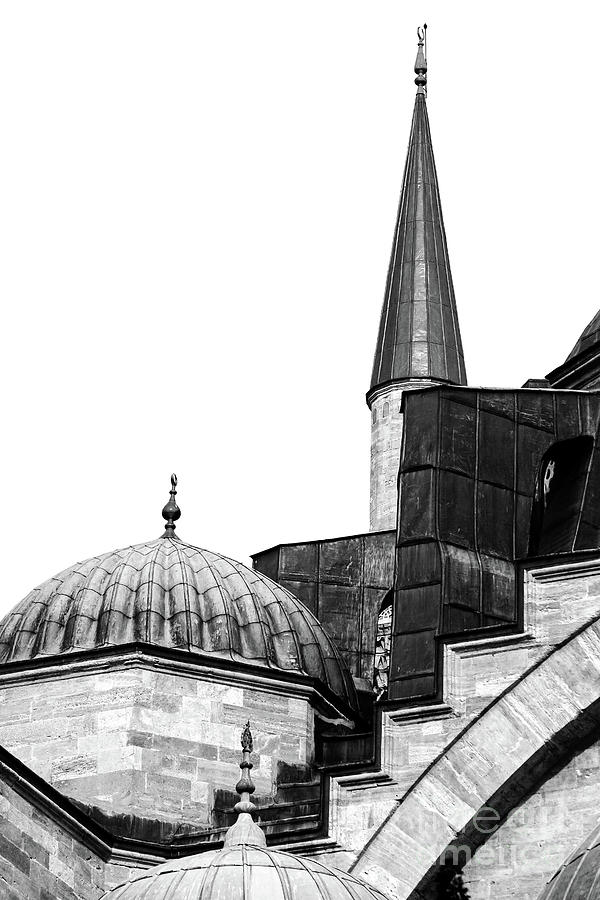 Suleymaniye Mosque Curves in Istanbul Photograph by John Rizzuto