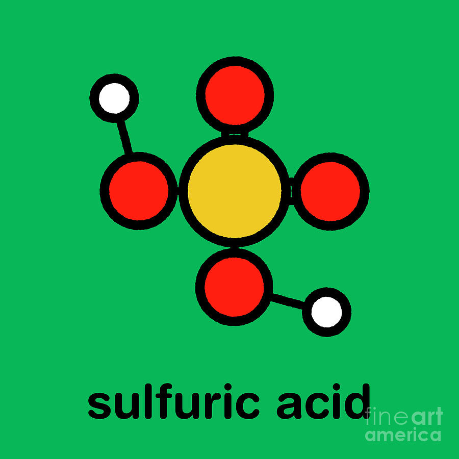 Sulfuric Acid Strong Mineral Acid Molecule Photograph by Molekuul/science Photo Library