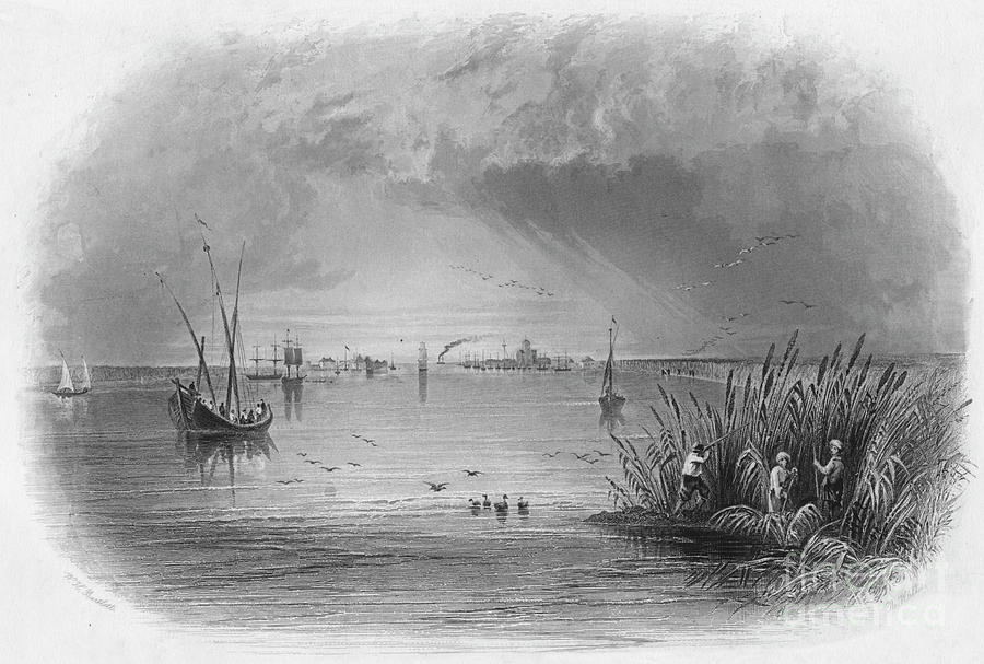 Sulina, Mouth Of The Danube, Circa 1838 Drawing by Print Collector