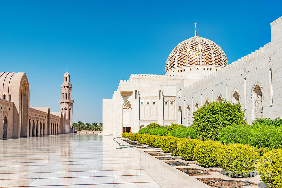 Allah Photograph - Sultan Qaboos Grand Mosque In Muscat by Richard Yoshida Allah Photograph - Sultan Qaboos Grand Mosque In Muscat by Richard Yoshida