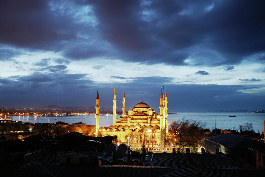Sultanahmet Mosque Blue Mosque At Dawn Photograph by Silvia Otte