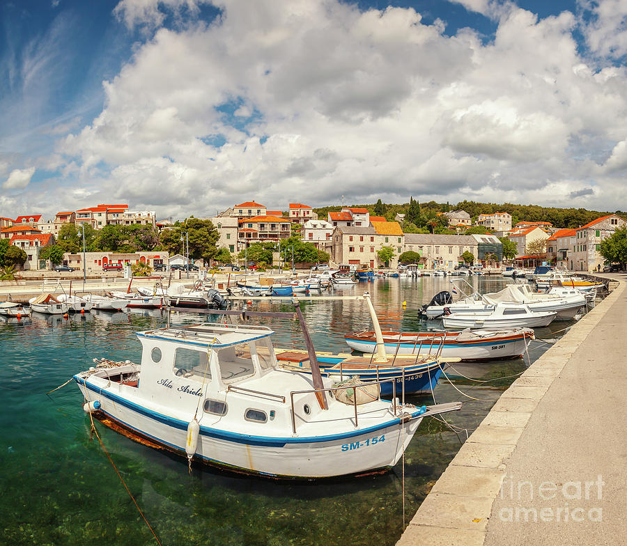 Sumartin port Croatia Photograph by Sophie McAulay