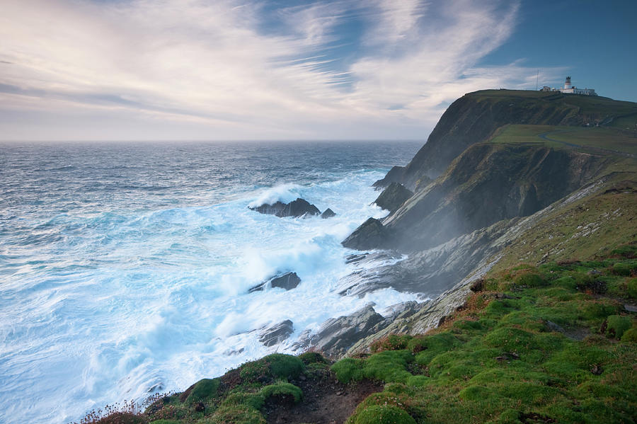 Sumburgh Head In Stormy Weather Photograph by Moorefam