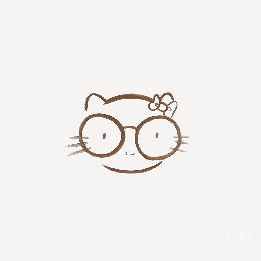 hello kitty nerd drawings