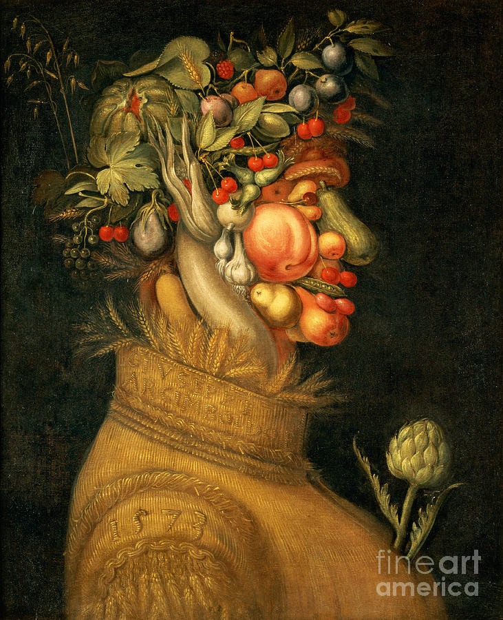 Summer, 1573 Painting by Giuseppe Arcimboldo
