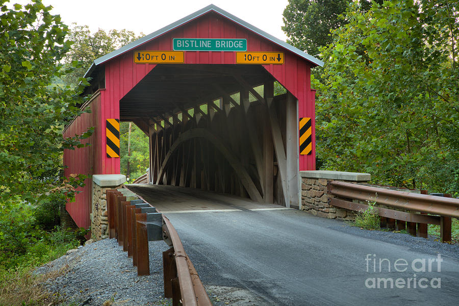 Summer Afternoon At The Bistline Covered Bridge Photograph by Adam Jewell