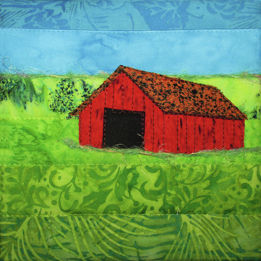 Summer Barn Tapestry - Textile by Pam Geisel