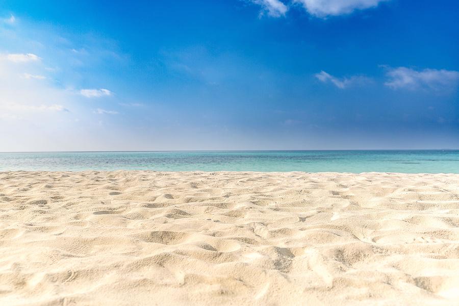 Summer Beach Background. Sand And Sea Photograph by Levente Bodo - Fine ...