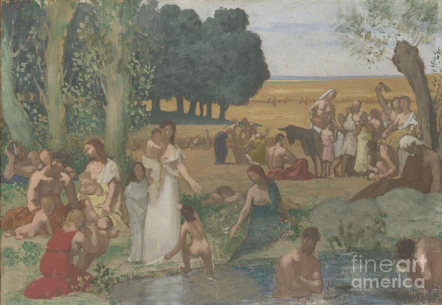 Summer, Before 1873. Artist Puvis De Drawing by Heritage Images