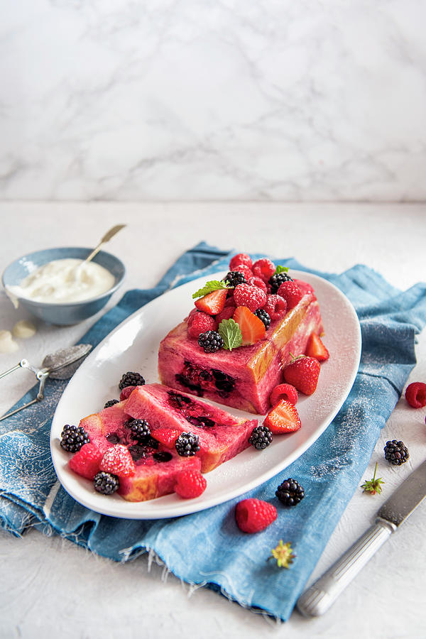 Summer Berry Terrine Photograph by Magdalena Hendey