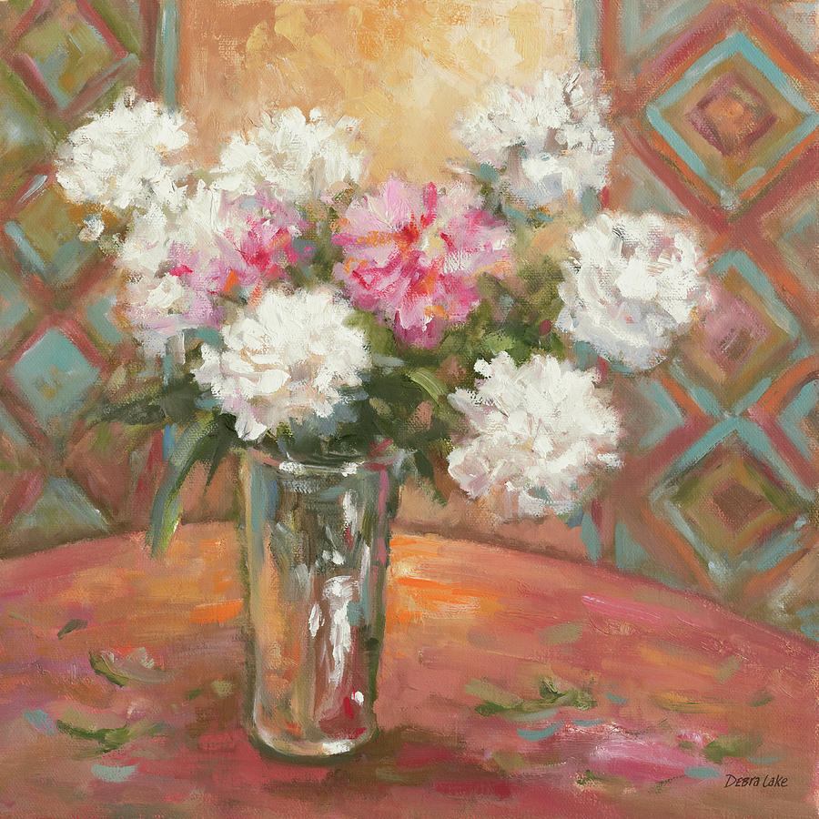 Summer Blooms 1 Painting by Debra Lake - Pixels