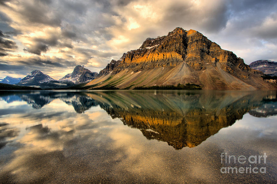Summer Bow Lake Morning Photograph by Adam Jewell