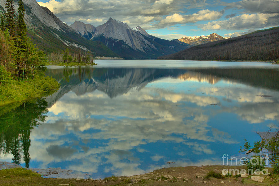 Summer Clouds At Medicine Lake Photograph by Adam Jewell