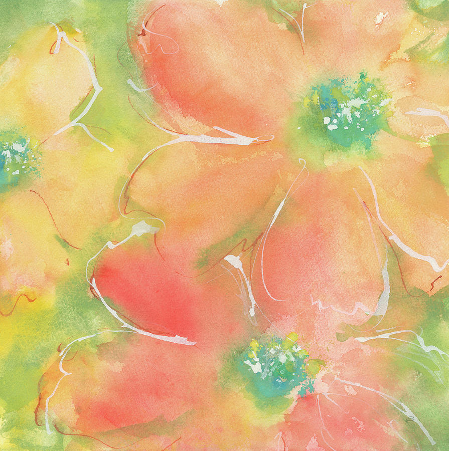 Flower Painting - Summer Cosmos II by Chris Paschke