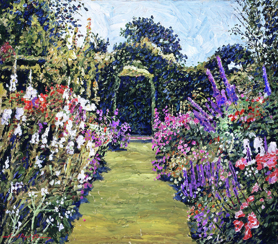 Summer Days In The Garden Painting by David Lloyd Glover