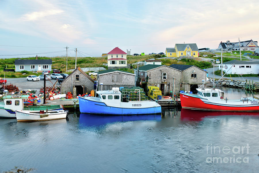 Summer Evening in Peggys Cove Photograph by Jean Hutchison