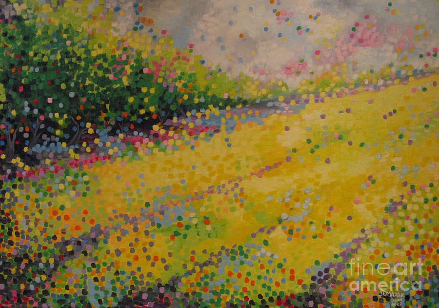 Summer Fields Painting by Santina Semadar Panetta