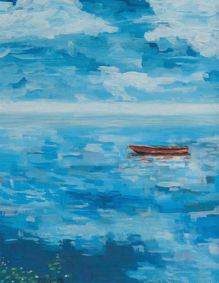 Summer Float Painting by Deborah Smith