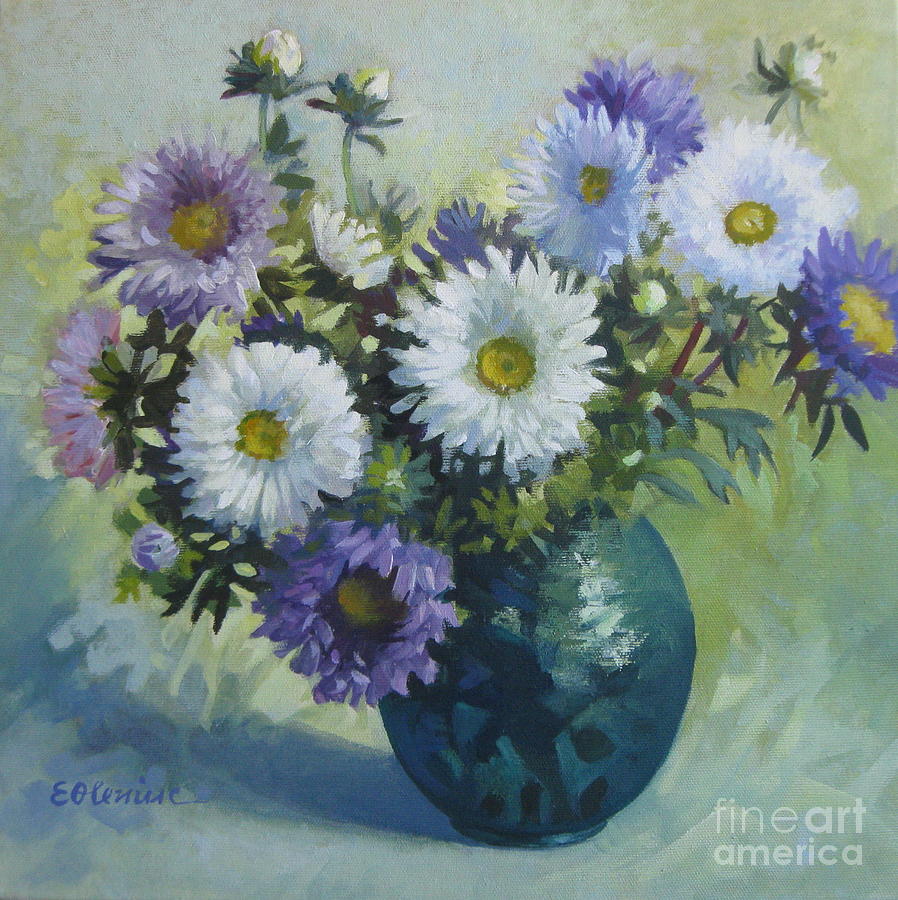 Summer flowers Painting by Elena Oleniuc