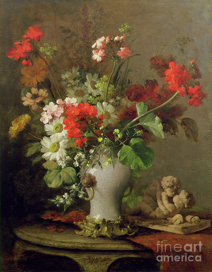 Summer Flowers In A Vase Painting by Eugene Petit - Fine Art America