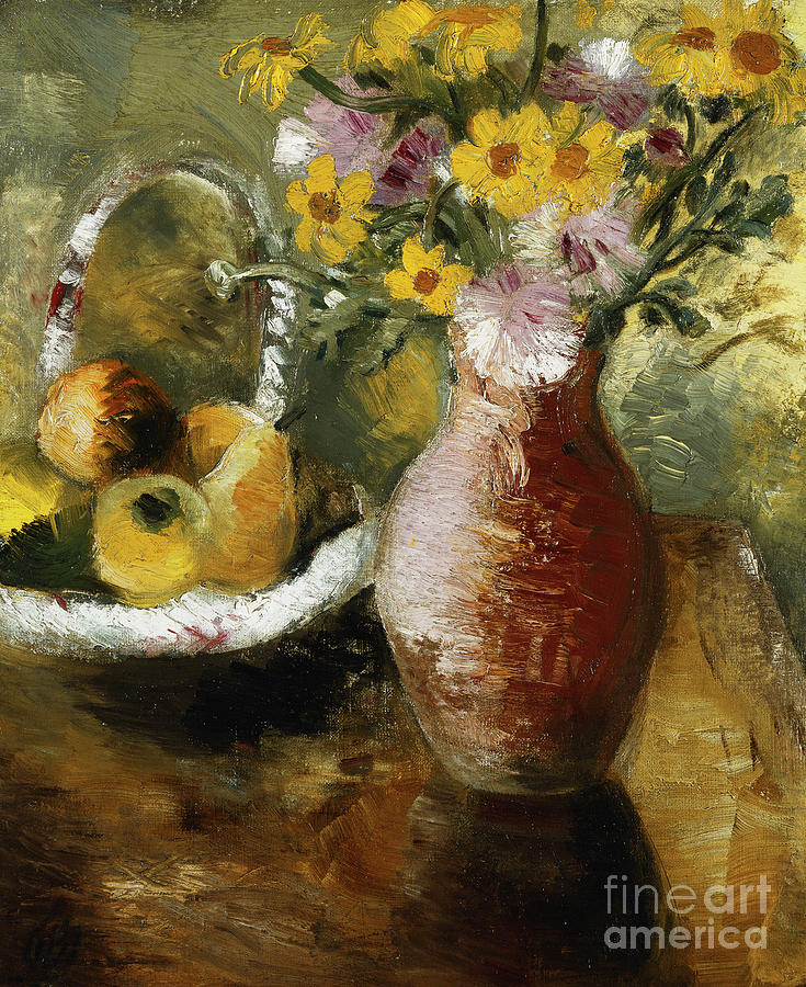 Summer Flowers In A Vase Painting by Paul Nash