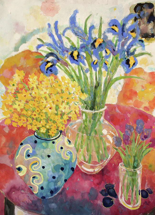 Summer Flowers Painting by Lorraine Platt
