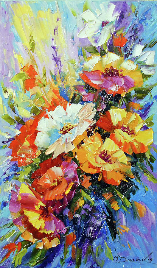 Summer flowers Painting by Olha Darchuk - Fine Art America