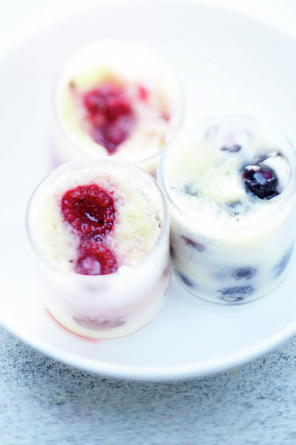 Summer Fruit And Almond Cream Dessert Photograph by Bilic