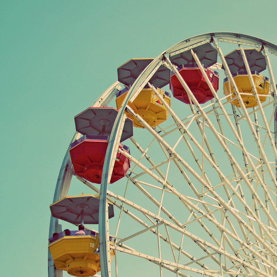 Summer Fun - Ferris Wheel Art Print Photograph by Melanie Alexandra Price