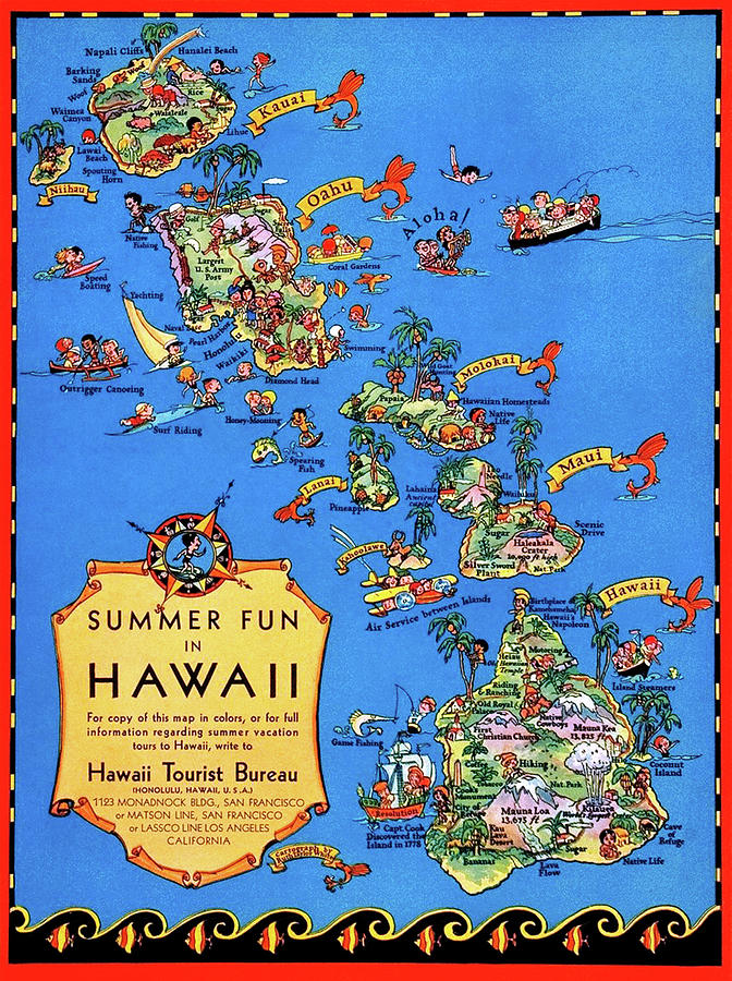 Summer Fun in Hawaii Painting by Ruth Taylor White