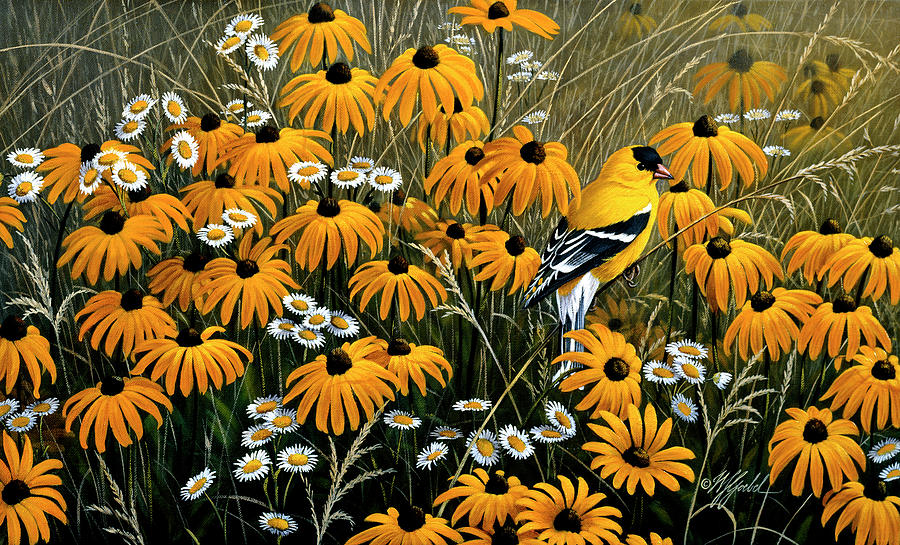 Bird Painting - Summer Gold by Wilhelm Goebel